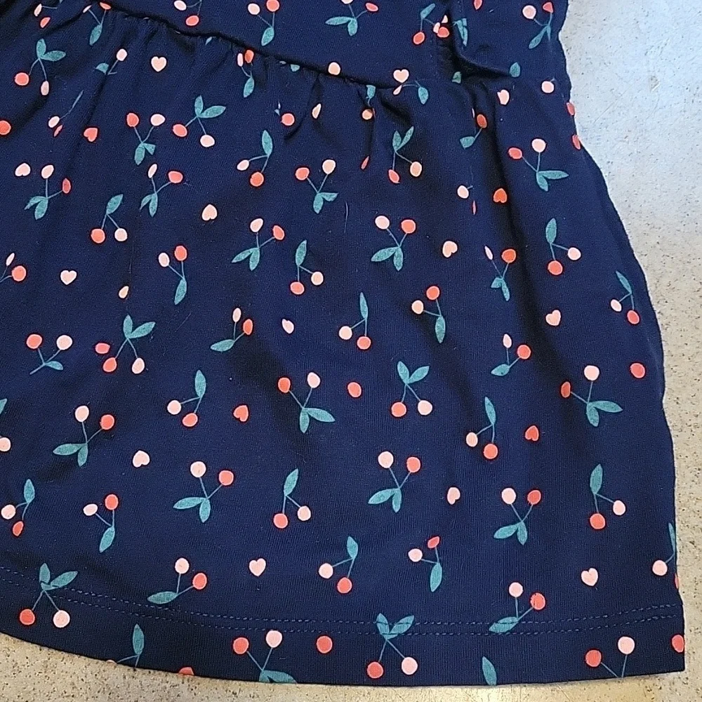 Carter's Navy Dress with Cherry Details Size 6 Months
